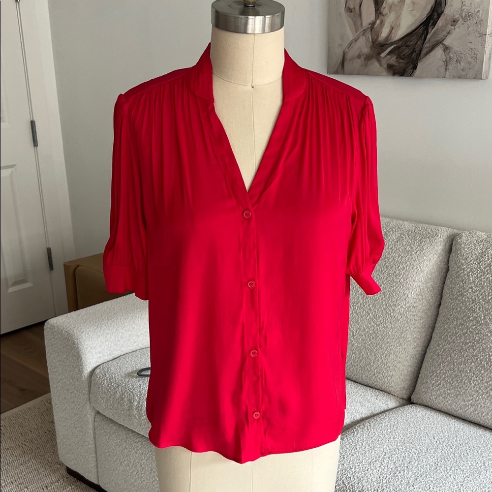 Elegant Red Women's Top
